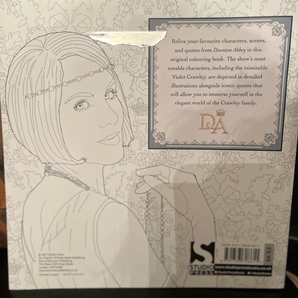 Downton Abbey colouring book - Picture 4 of 4